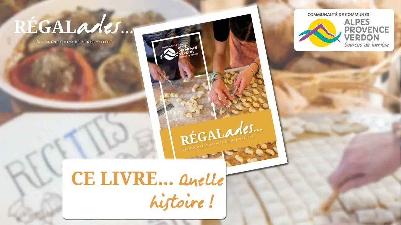 Maurice Laugier, président de la CCAPV, présente le projet vidéo Régalades sur le patrimoine culinaire du territoire.